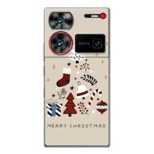 Чехол Санта Клаус для ZTE Nubia Z60 Ultra – Merry Christmas