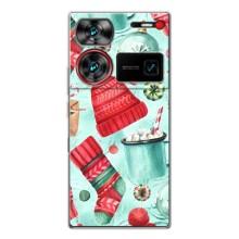 Чехол Санта Клаус для ZTE Nubia Z60 Ultra – Одежда