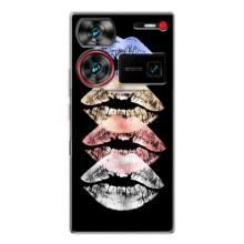 Чехол Стильные девушки на ZTE Nubia Z60 Ultra – Губы