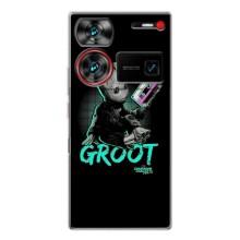 Чехол Супергерои Марвел на Нубия З60 Ультра – Groot