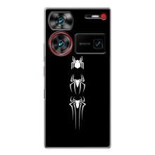Чехол Супергерой Человека Паука на ZTE Nubia Z60 Ultra – Лого паука