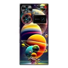 Чехол (ТПУ) с планетами на ZTE Nubia Z60 Ultra – Солнечна система