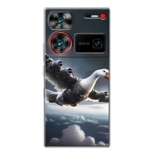 Чехол с мемом Тралалело тралала на ZTE Nubia Z60 Ultra (Бомбардини гусини)