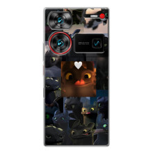 Чехол как приручить дракона на ZTE Nubia Z60 Ultra (Дракон коллаж)