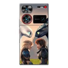 Чехол как приручить дракона на ZTE Nubia Z60 Ultra (Гикавка и Астрид)