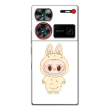 Чехол с принтом Лабубу для ZTE Nubia Z60 Ultra – Бежевый Лабубу