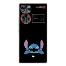 Чохол з принтом Стіч на ZTE Nubia Z60 Ultra – Стіч на чорному