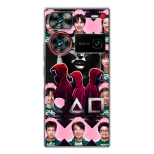 Чохол Гра в кальмара для ZTE Nubia Z60 Ultra – Персонажі гри кальмара