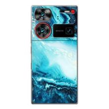Мраморный чехол на ZTE Nubia Z60 Ultra (VPrint) (Голубой мрамор)