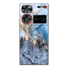 Мраморный чехол на ZTE Nubia Z60 Ultra (VPrint) (Нежный мрамор)