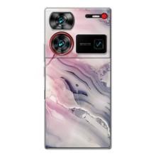 Мраморный чехол на ZTE Nubia Z60 Ultra (VPrint) (Пурпурный Мрамор)
