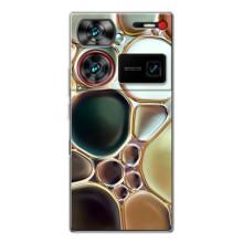 Мраморный чехол на ZTE Nubia Z60 Ultra (VPrint) (Радужный Мрамор)