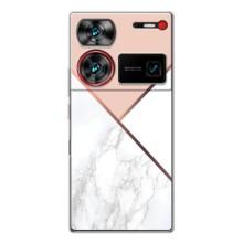 Мраморный чехол на ZTE Nubia Z60 Ultra (VPrint) (Тройной мрамор)
