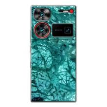 Мраморный чехол на ZTE Nubia Z60 Ultra (VPrint) (Зеленый мрамор)