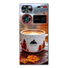 Чохол з унікальним дизайном 'Осінь з кавою' для ZTE Nubia Z60 Ultra – Кава на природі