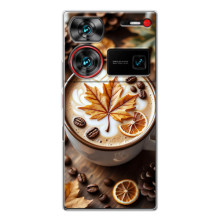 Чохол з унікальним дизайном 'Осінь з кавою' для ZTE Nubia Z60 Ultra – Пряна кава