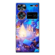 Рождественские Чехлы для ZTE Nubia Z60 Ultra (VPrint) (Рождественский город)