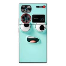 Силиконовые Чехлы (смешные стикеры) для ZTE Nubia Z60 Ultra – мордочка