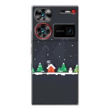 Силиконовый бампер на рождество для ZTE Nubia Z60 Ultra – Город зимний