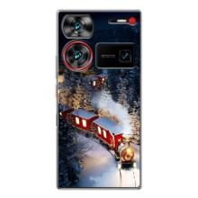 Силиконовый бампер на рождество для ZTE Nubia Z60 Ultra – Поезд