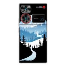 Силиконовый бампер на рождество для ZTE Nubia Z60 Ultra – Рождественский Олень