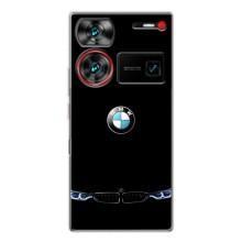 Силиконовый бампер с картинкой машины на ZTE Nubia Z60 Ultra – Черный BMW