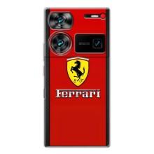 Силиконовый бампер с картинкой машины на ZTE Nubia Z60 Ultra – Ferrari Logo