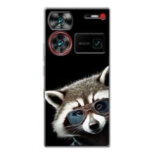 Силиконовый Чехол с Енотами на ZTE Nubia Z60 Ultra – Стильный Енот