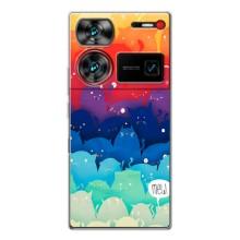 Силиконовый чехол с котиком для ZTE Nubia Z60 Ultra – Mew