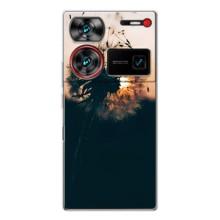 Силиконовый Чехол с одуванчиками на ZTE Nubia Z60 Ultra – Красивый одуванчик
