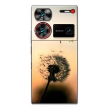 Силиконовый Чехол с одуванчиками на ZTE Nubia Z60 Ultra – Роздумаханый одуванчик