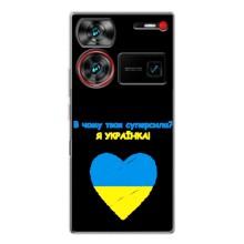 Силиконовый Чехол на ZTE Nubia Z60 Ultra (Я-Украина) – Я Украинка