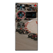 Чехол с прнтом Формула 1 на ZTE Nubia Z60 Ultra – Боліди на трасі