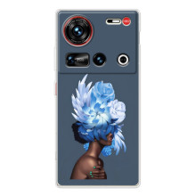 Чехлы (ART) Цветы на ZTE Nubia Z70 Ultra (VPrint) (Цветы на голове)