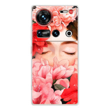 Чехлы (ART) Цветы на ZTE Nubia Z70 Ultra (VPrint) (Глаза в цветах)