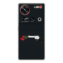 Чехлы (ART) Цветы на ZTE Nubia Z70 Ultra (VPrint) (Неожиданные цветы)