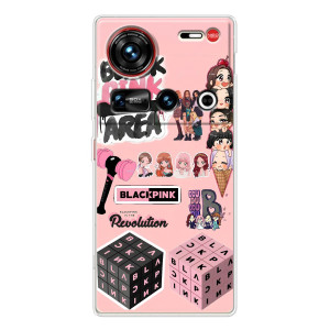Чехлы с картинкой для ZTE Nubia Z70 Ultra – BLACK PINK коллаж
