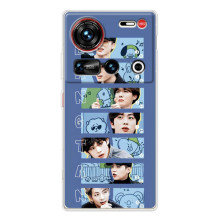 Чехлы BTS для ZTE Nubia Z70 Ultra (AlphaPrint) – Bangtan