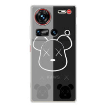 Чохли для ZTE Nubia Z70 Ultra - Bearbrick Louis Vuitton (PREMIUMPrint) (БеарБрік очі)
