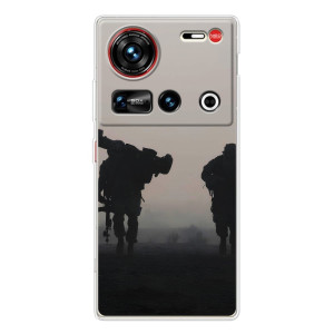 Чехлы на военную тематику для ZTE Nubia Z70 Ultra – Бой солдат