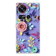 Чехлы с Цветами для ZTE Nubia Z70 Ultra (VPrint) (Цветочный дизайн)