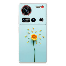 Чехлы с Цветами для ZTE Nubia Z70 Ultra (VPrint) (Желтый цветок)