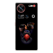 Чохли з Горилою на <td>ZTE Новіа Z70 Ultra </td> – Три обізяни