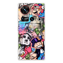 Чехлы с крутыми принтами для ZTE Nubia Z70 Ultra - (PREMIUMPrint) – Monopoly man