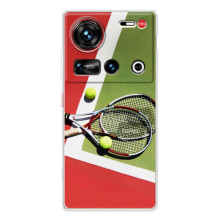 Чохли з прінтом Спортивна тематика для ZTE Nubia Z70 Ultra – Ракетки теніс