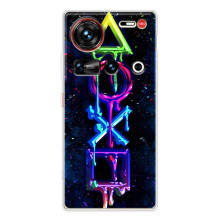 Чехлы с тематикой Киберспорт для ZTE Nubia Z70 Ultra (VPrint) (Pleystation лого)