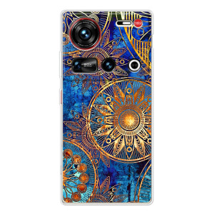 Чехлы со смыслом для ZTE Nubia Z70 Ultra – Золотые узоры