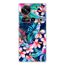 Чехол для 傳說 ZTE Nubia Z70 Ultra - с принтом (Дизайнерские) (AlphaPrint) – Красочные цветы
