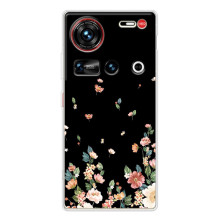 Чехол для 傳說 ZTE Nubia Z70 Ultra - с принтом (Дизайнерские) (AlphaPrint) – Маленькие цветы