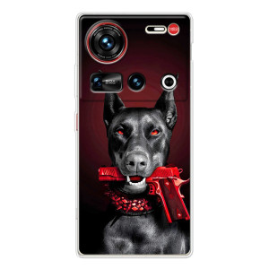 Чехол ДОБЕРМАН для ZTE Nubia Z70 Ultra (Доберман злой)